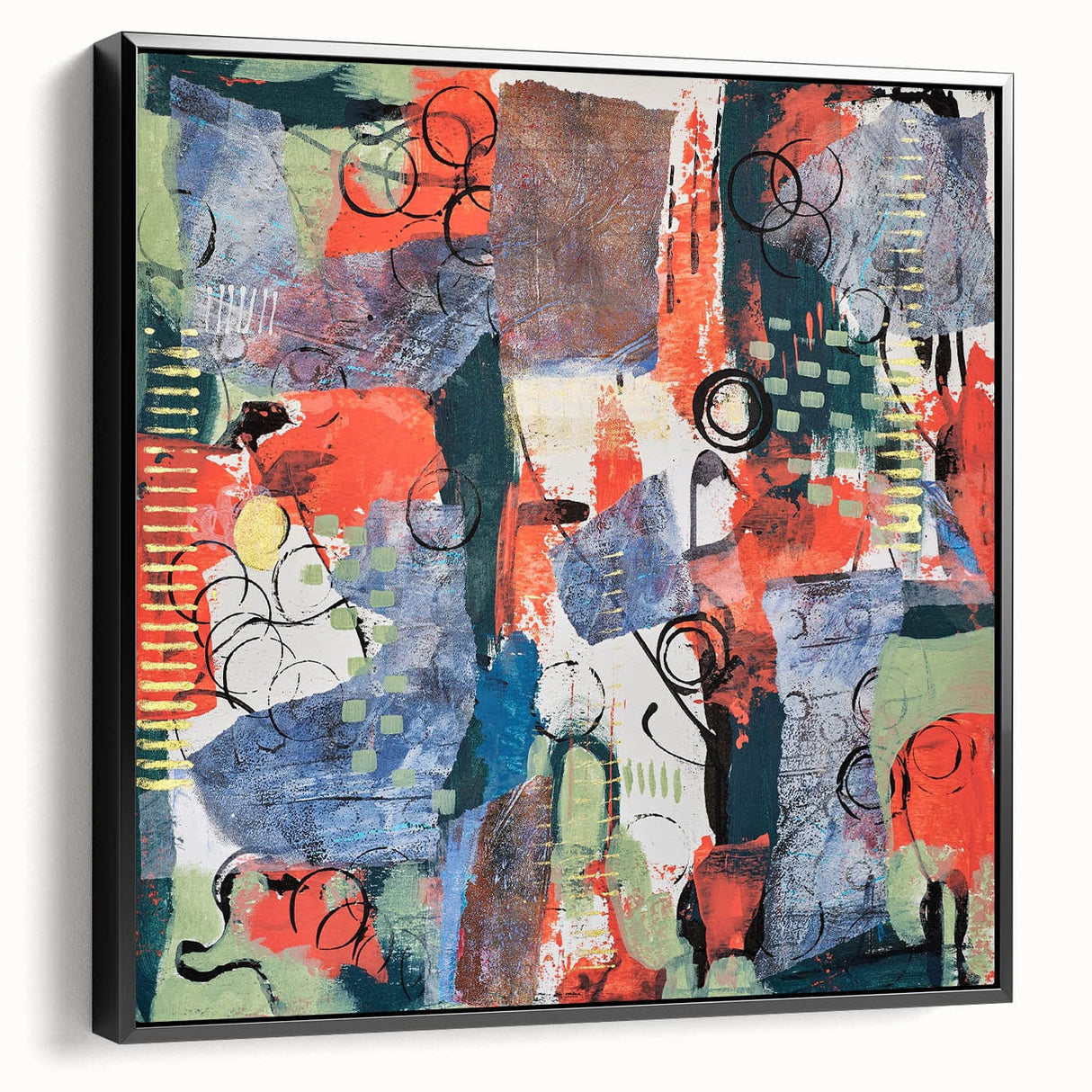 Large Abstract Wall Art – Vibrant Contemporary Canvas Painting