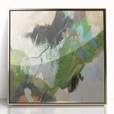 Earthen Harmony Abstracts – Green and Beige Nature-Inspired Wall Art