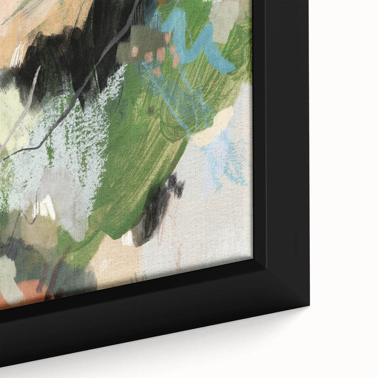 Earthen Harmony Abstracts – Green and Beige Nature-Inspired Wall Art