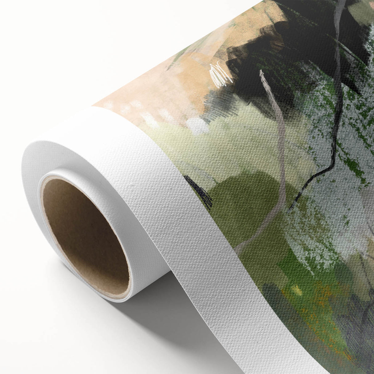 Earthen Harmony Abstracts – Green and Beige Nature-Inspired Wall Art