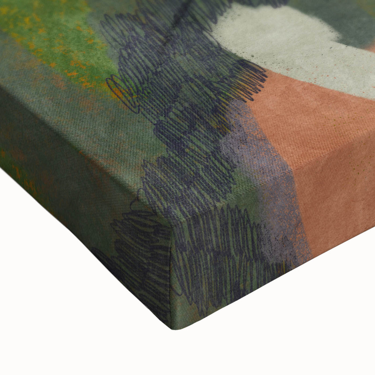Earthen Harmony Abstracts – Green and Beige Nature-Inspired Wall Art