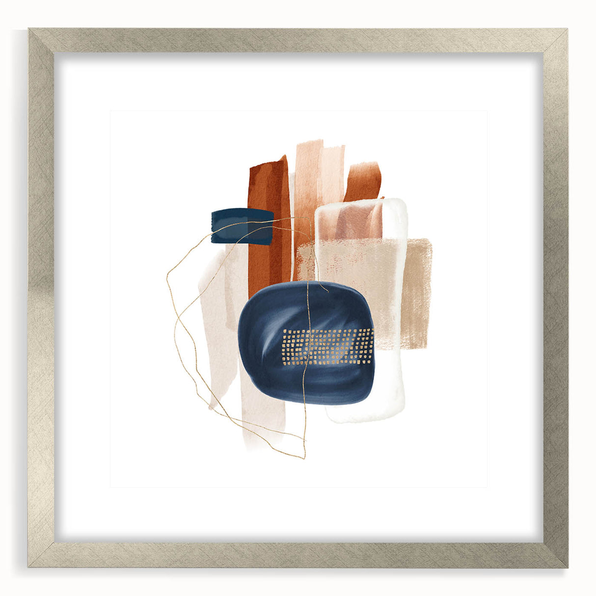 Modern Geometric Wall Decor – Abstract Minimalist Canvas Art Print