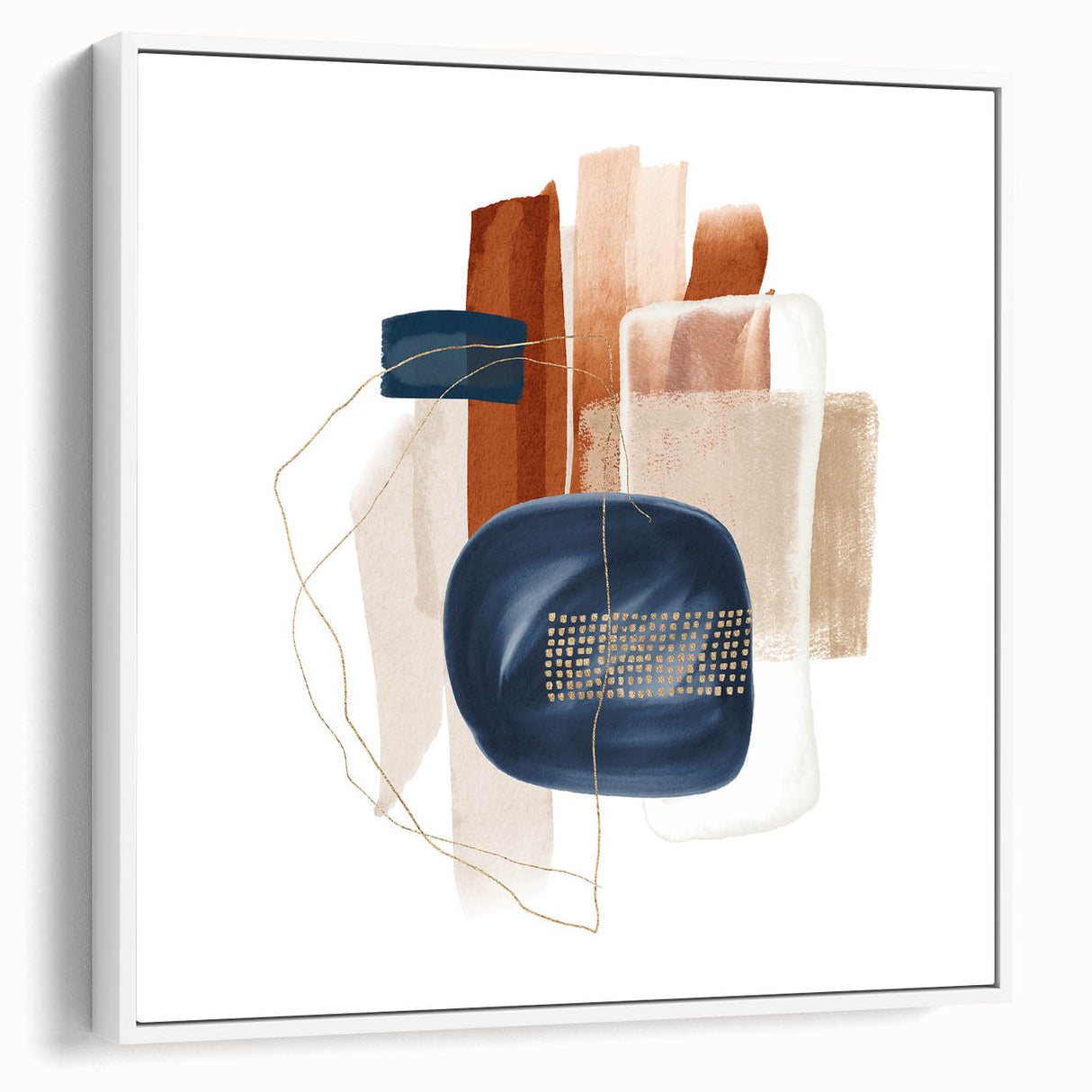 Modern Geometric Wall Decor – Abstract Minimalist Canvas Art Print