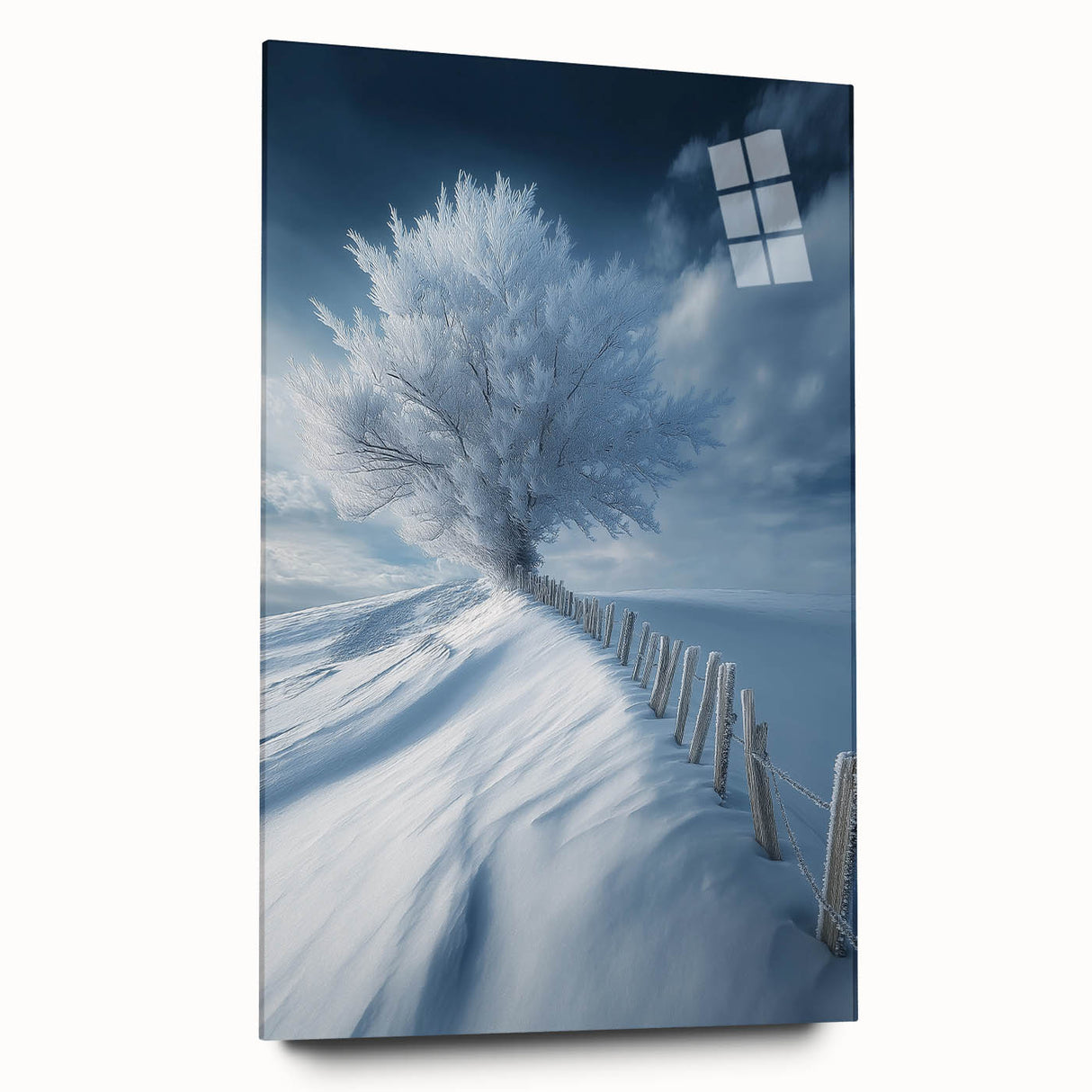 Frozen Serenity Tree – Winter Landscape & Nature Art Prints
