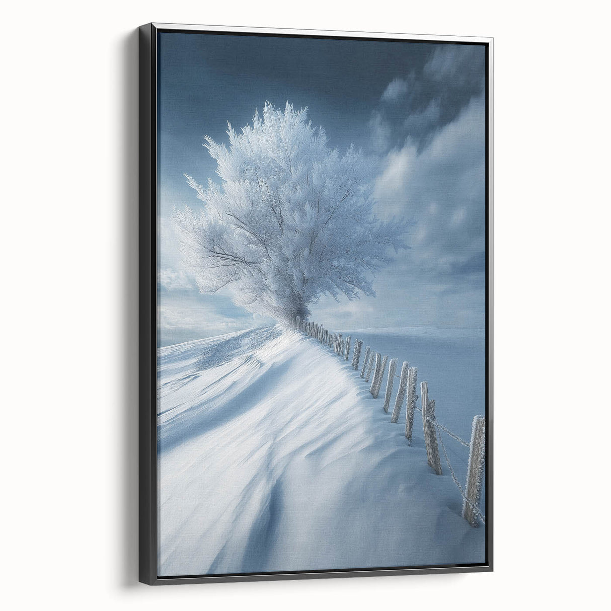 Frozen Serenity Tree – Winter Landscape & Nature Art Prints