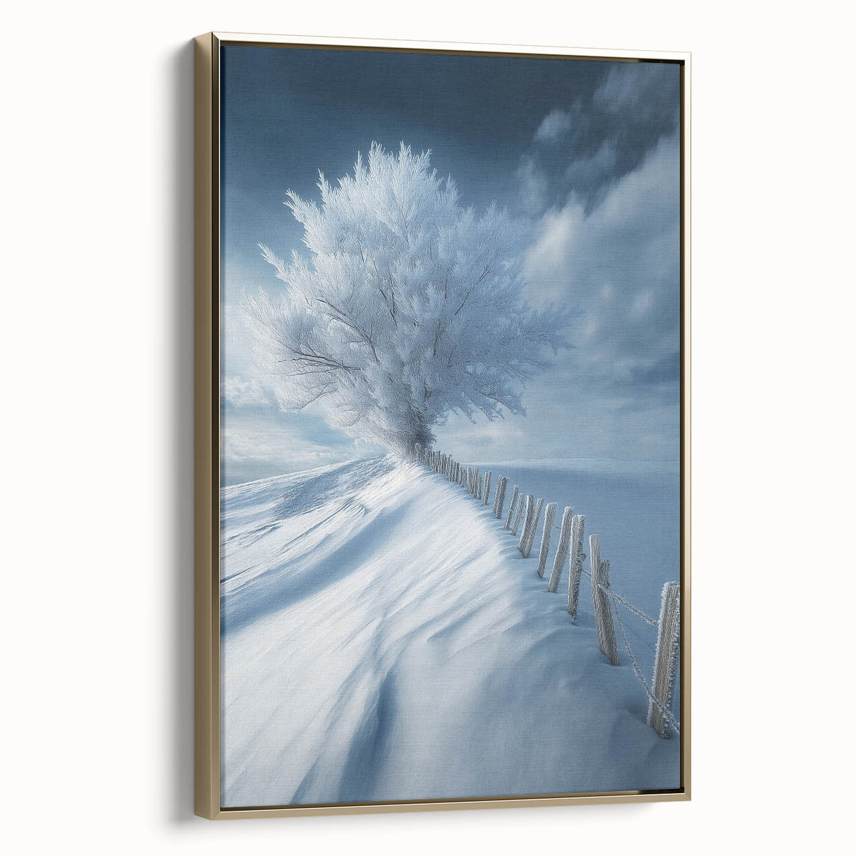 Frozen Serenity Tree – Winter Landscape & Nature Art Prints