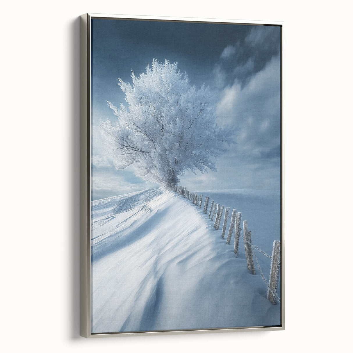 Frozen Serenity Tree – Winter Landscape & Nature Art Prints