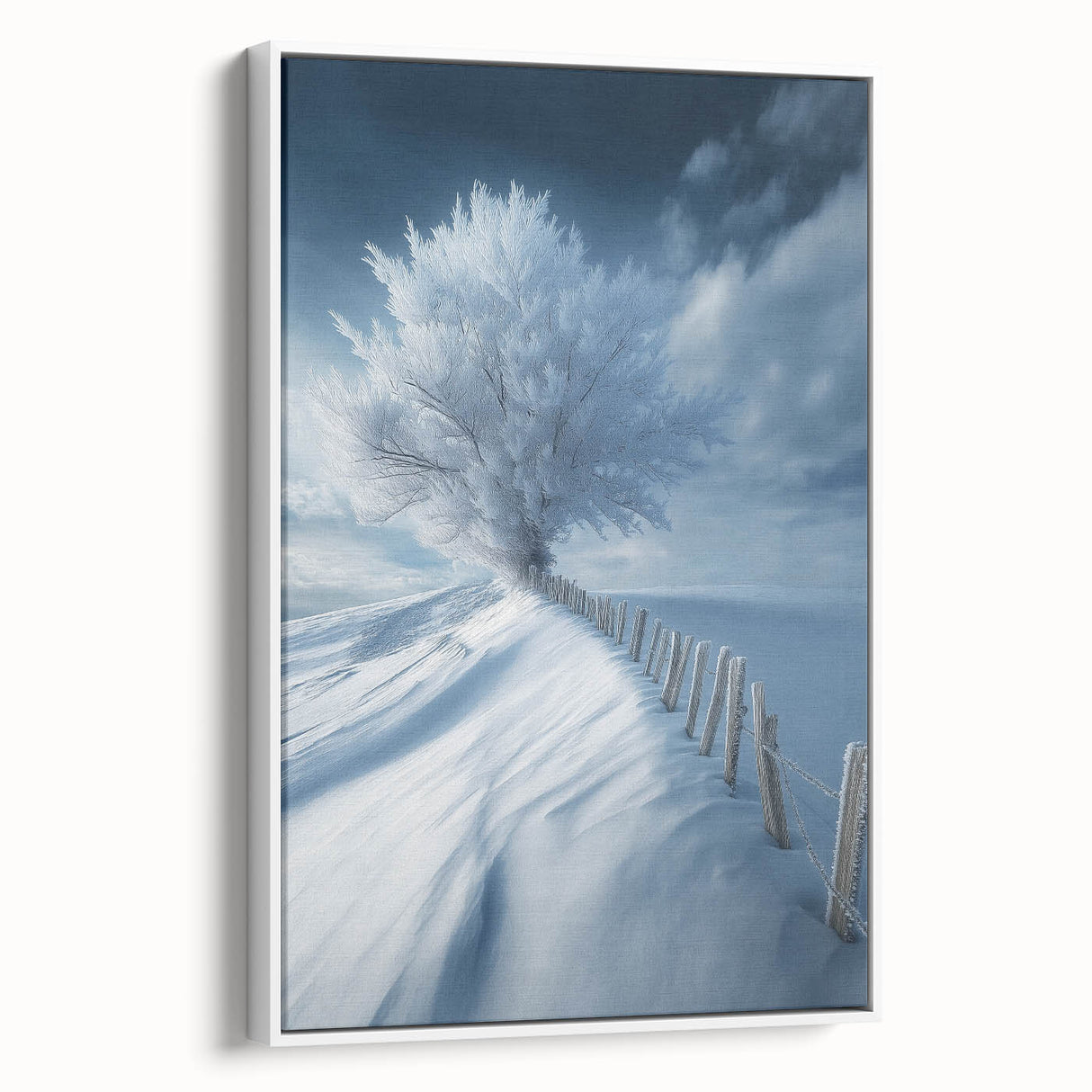 Frozen Serenity Tree – Winter Landscape & Nature Art Prints