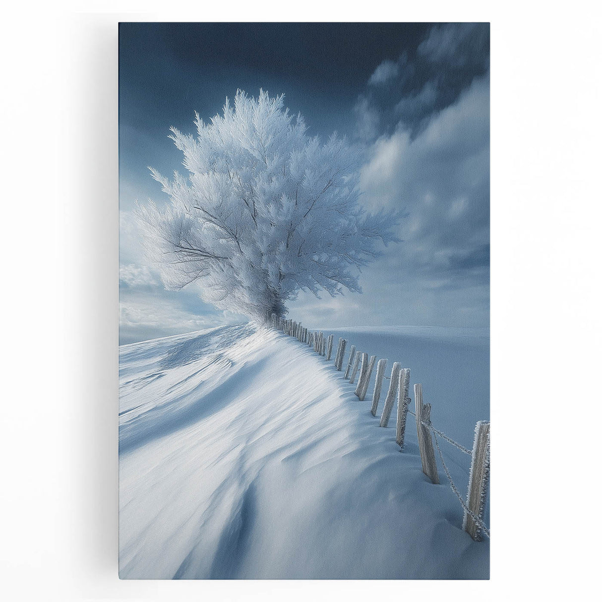 Frozen Serenity Tree – Winter Landscape & Nature Art Prints
