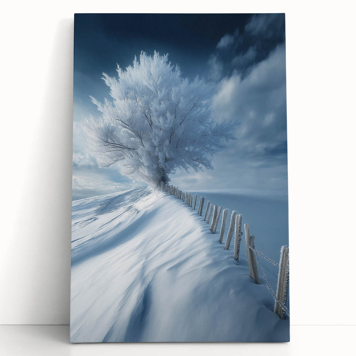 Frozen Serenity Tree – Winter Landscape & Nature Art Prints