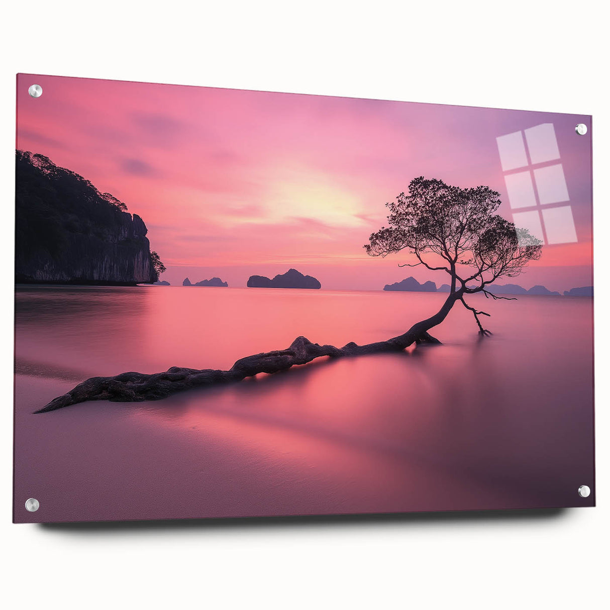Tranquil Sunset Tree – Coastal Landscape & Nature Art Prints