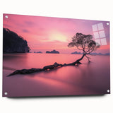Tranquil Sunset Tree – Coastal Landscape & Nature Art Prints