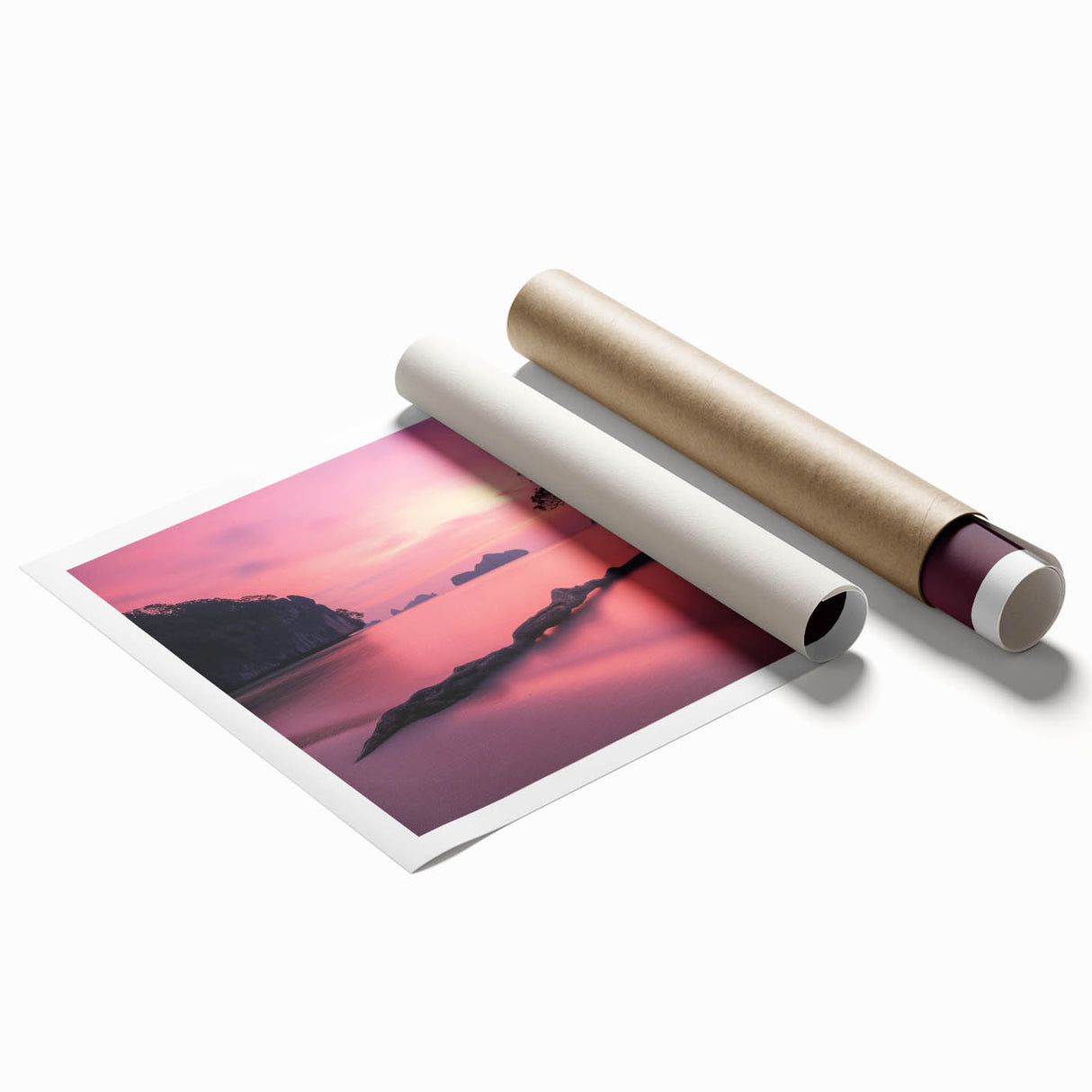 Tranquil Sunset Tree – Coastal Landscape & Nature Art Prints