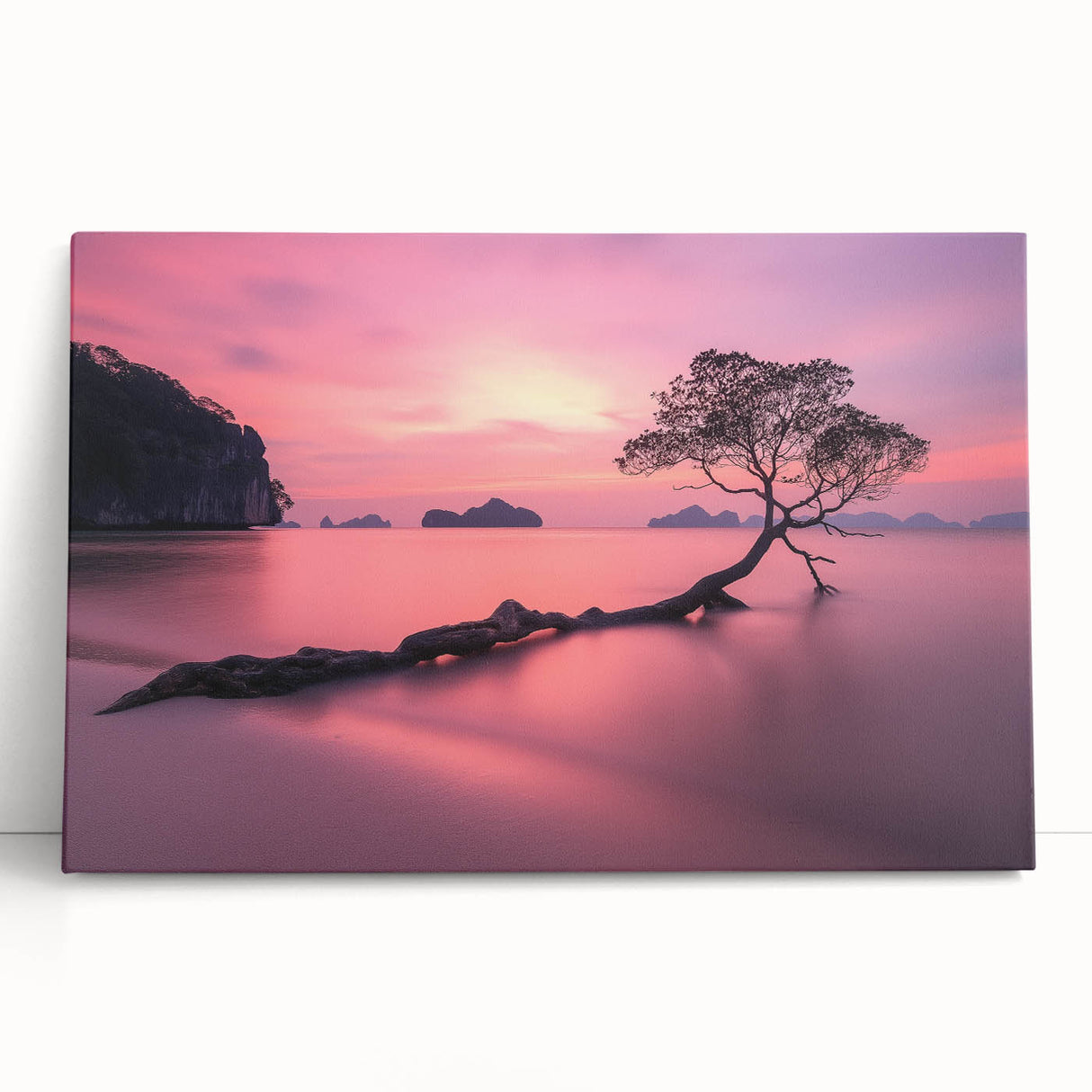 Tranquil Sunset Tree – Coastal Landscape & Nature Art Prints