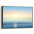 Black and White Minimalist Landscapes – Soft Coastal Horizon Glow