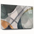 Abstract Canvas Wall Art – Contemporary Painting in Green & Beige