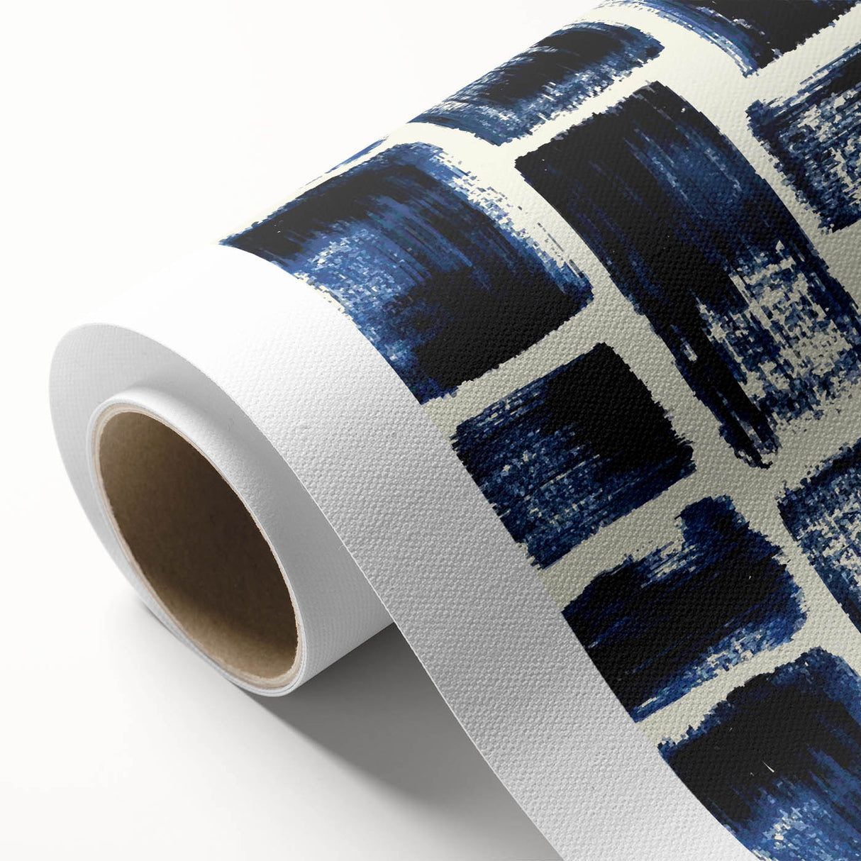 Earthen Harmony Abstracts – Royal Blue & Black Modern Wall Art