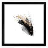 Abstract Geometric Framed Wall Art – Minimalist Design in Monochrome