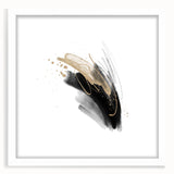 Abstract Geometric Framed Wall Art – Minimalist Design in Monochrome