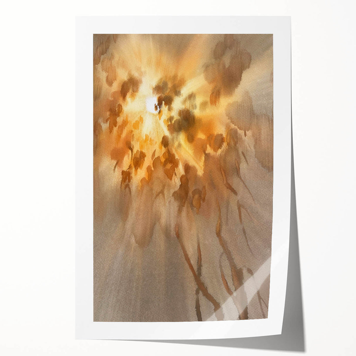 Serene Sunset Wall Art – Peaceful Countryside Prints for Decor