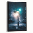 Contemporary City Wall Decor - Moody Winter Urban Scene Print