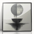 Black and White Geometric Wall Art - Minimalist Abstract Print