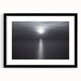 Modern Minimalist Landscape Prints – Monochrome Ocean Horizon