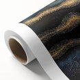 Modern Art Prints - Celestial Gold & Navy Blue Abstract Canvas