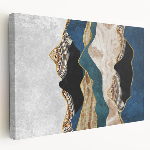 Earthen Harmony Abstracts - Modern Abstract Wall Art in Earth Tones