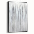 Minimalist Abstract Painting - White & Gray Modern Wall Art