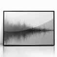 Black and White Abstract Landscape Art - Modern Minimalist Print