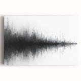 Black and White Abstract Landscape Art - Modern Minimalist Print