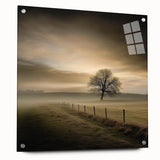 Misty Countryside Tree - Fine Art Photography Framed Prints