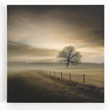 Misty Countryside Tree - Fine Art Photography Framed Prints