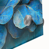 Teal Blossom Flow – Fluid Abstract Wall Art in Rich Blue Tones
