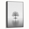 Minimalist Black & White Tree – Elegant Nature Art Print