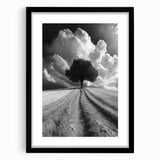 Dramatic Lone Tree - Fine Art Photography Metal Prints