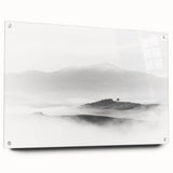 Abstract Canvas Wall Art – Modern Black & White Landscape Print