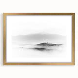 Abstract Canvas Wall Art – Modern Black & White Landscape Print