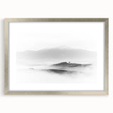 Abstract Canvas Wall Art – Modern Black & White Landscape Print