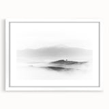 Abstract Canvas Wall Art – Modern Black & White Landscape Print