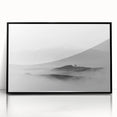 Abstract Canvas Wall Art – Modern Black & White Landscape Print