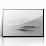 Abstract Canvas Wall Art – Modern Black & White Landscape Print