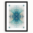 Fluid Acrylic Wall Decor – Oceanic Teal Modern Fluid Art Prints