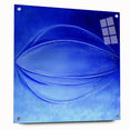 Contemporary Canvas Prints - Bold Blue Abstract Minimalist Art