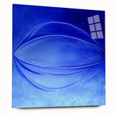 Contemporary Canvas Prints - Bold Blue Abstract Minimalist Art