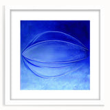 Contemporary Canvas Prints - Bold Blue Abstract Minimalist Art