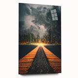 Metropolitan Photography Art - Dramatic City Skyline Print