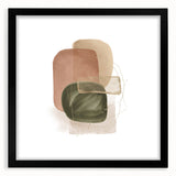 Geometric Minimalist Abstract Wall Art – Modern Earth Tone Design