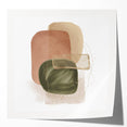 Geometric Minimalist Abstract Wall Art – Modern Earth Tone Design